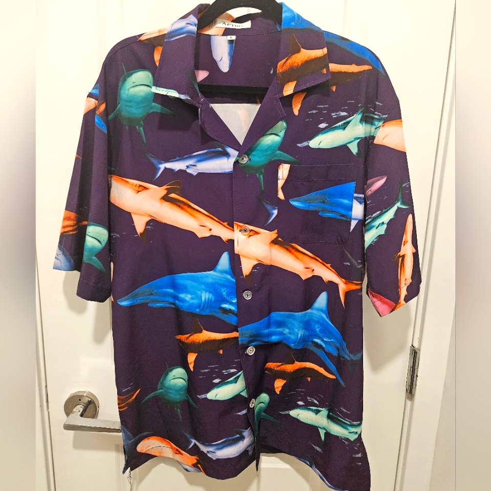 Shark Button Up